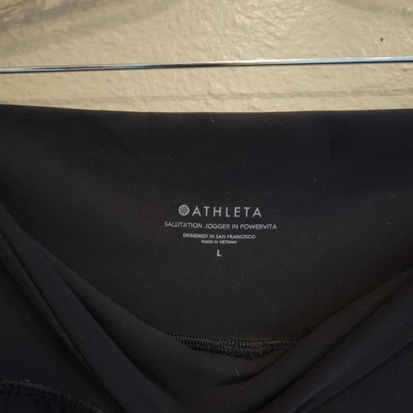 Athleta | Salutation Jogger in Powervita | Black | Size Large - Picture 2 of 7